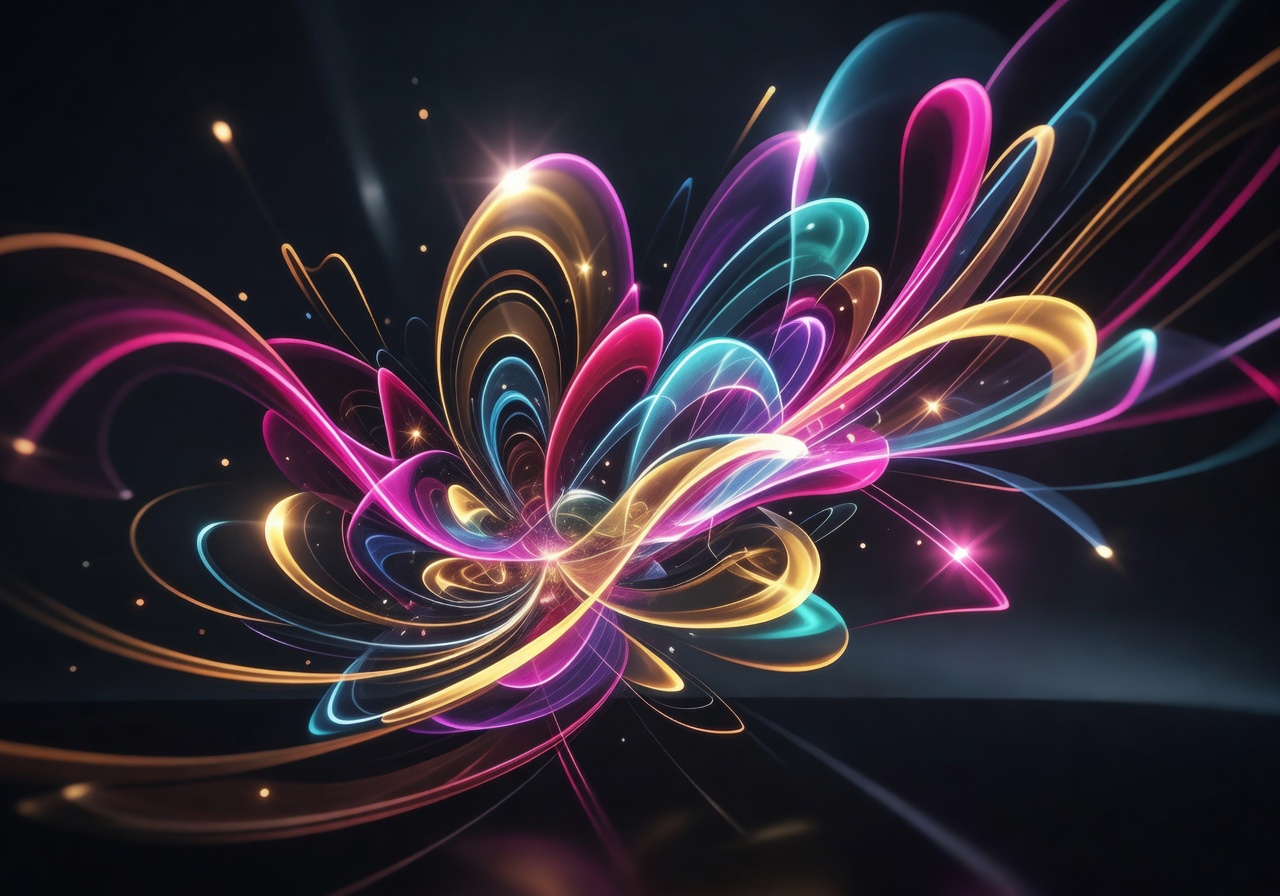 Colorful abstract light effects representing the game-fe-slot social casino game